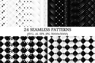 24 Seamless Star Patterns Graphics