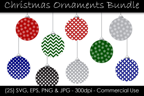 Christmas Ornament SVG Bundle for Local Business Branding