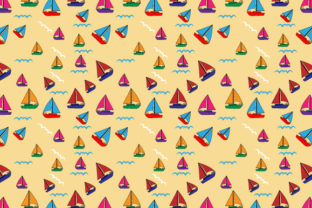 Design Patterns with Colorful Boat Graphics