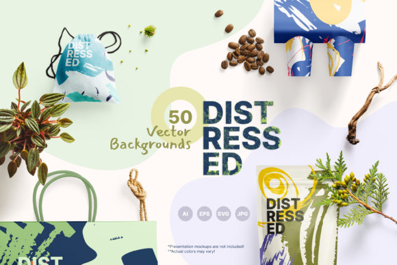 Distressed Vector Backgrounds for Creative Design