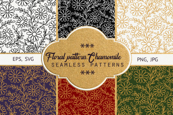 Floral Pattern Chamomile for Local Business Branding