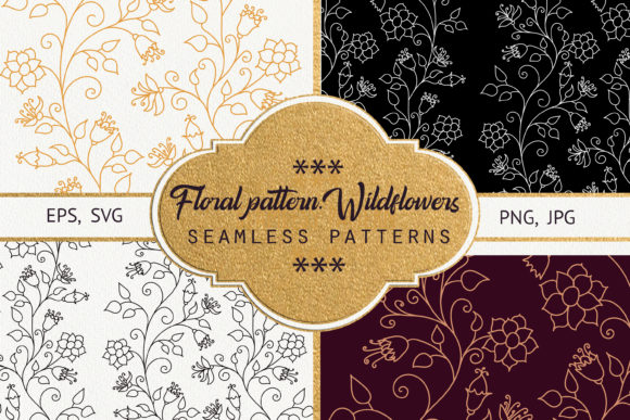 Floral Pattern Wildflowers - A Versatile Graphic Design Asset