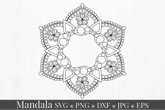 Mandala Art Circular Ornament for Graphics and Illustrations