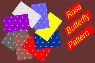 Rose Butterfly Bundle Patterns for Local Business Branding