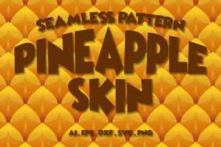 Seamless Patterns Pineapple Skin Graphics