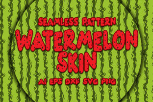 Seamless Patterns Watermelon Skin Graphics