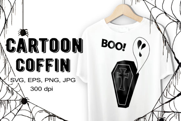 Soul in the Coffin SVG Vector Shape for Crafts and Graphics